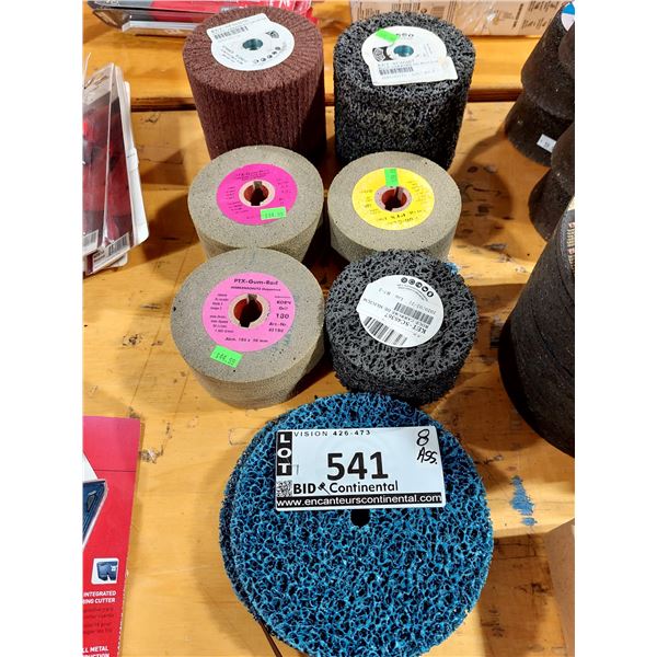 LOT DE 8 MEULES ASSORTIES
