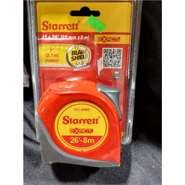RUBAN À MESURER STARRETT 1 PO X 26 PI