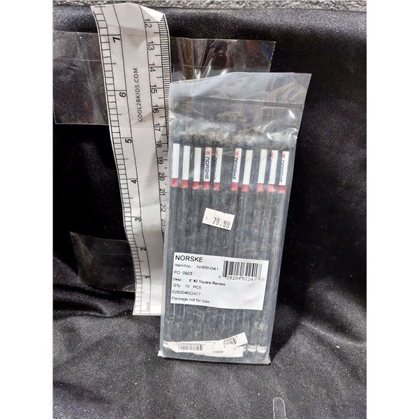PAQUET DE 10 EMBOUTS DE TOURNEVIS CARRÉS NO 2, 6 PO
