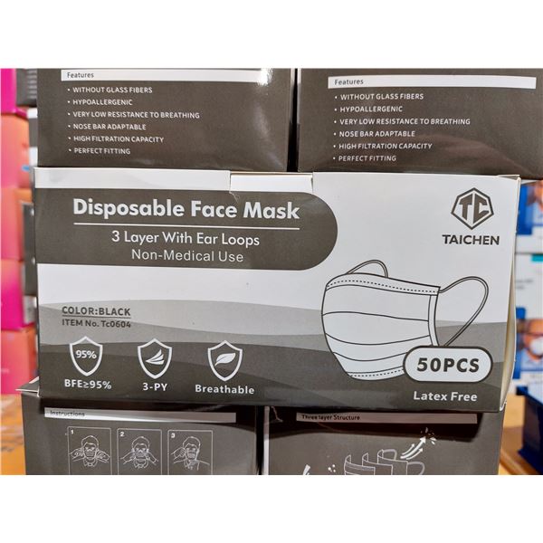 BOÎTE DE 50 MASQUES À 3 COUCHES TAICHEN