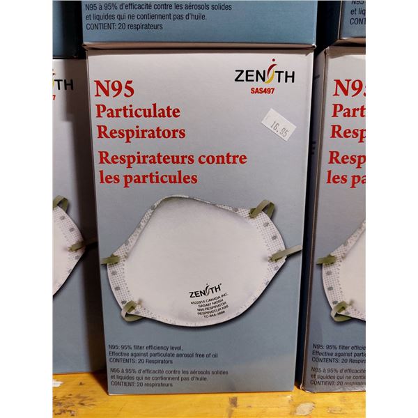 BOÎTE DE RESPIRATEURS CONTRE LES PARTICULES ZENITH N95