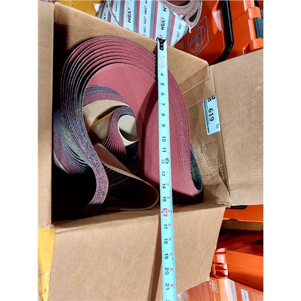 LOT DE 20 BANDES À SABLER 3M CUBITRON, 78-3/4 PO X 6 PO