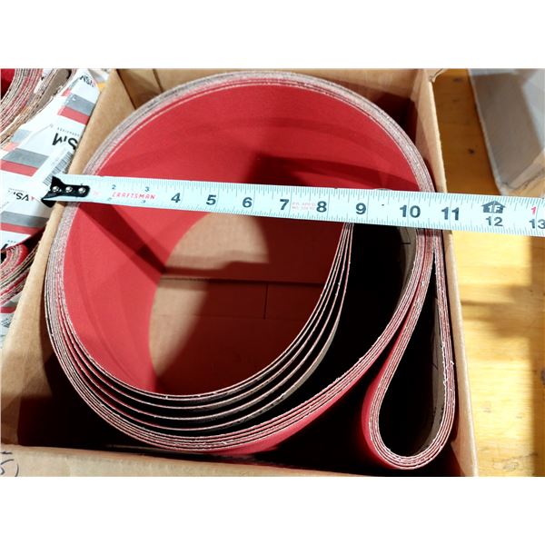 LOT DE 5 BANDES À SABLER, GRAIN 120, 150 X 2000 MM