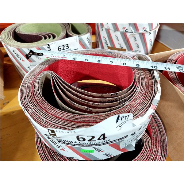 LOT DE 5 BANDES À SABLER 3 PO X 79 PO