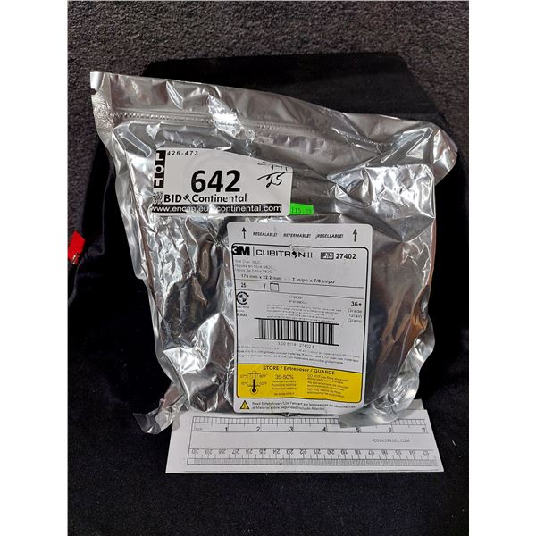 PAQUET DE 25 DISQUES EN FIBRE 3M CUBITRON 7 PO X 7/8 PO, GRAIN 36