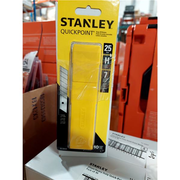 PAQUET DE LAMES STANLEY 25 MM