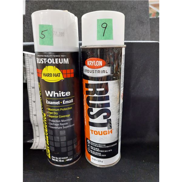 LOT DE 14 CANNES DE PEINTURE ASSORTIES