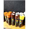 Image 1 : LOT DE 9 CANNES DE PEINTURE ASSORTIES