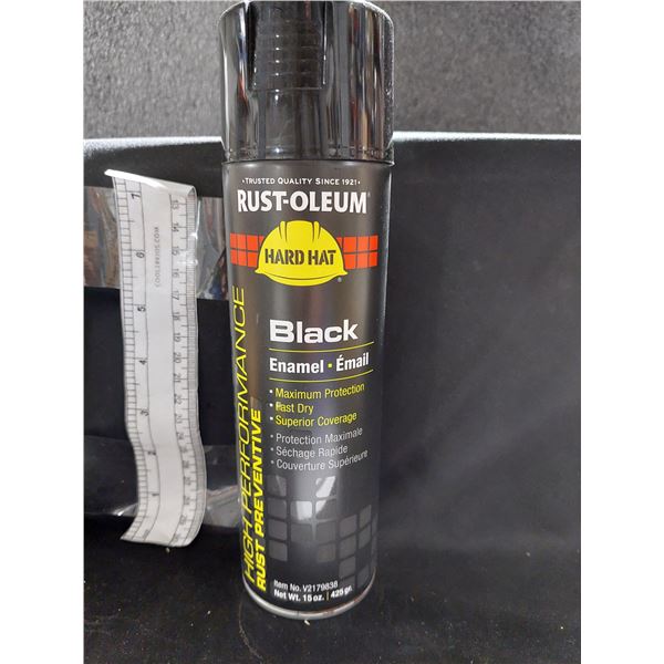 PEINTURE ÉMAIL RUST-OLEUM HARD HAT, NOIRE BRILLANTE