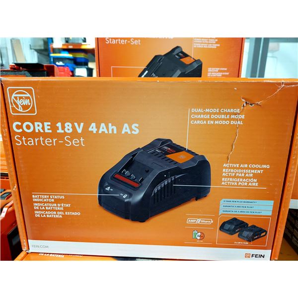 ENSEMBLE DE DÉPART FEIN INCLUANT 2 BATTERIES ET UN CHARGEUR