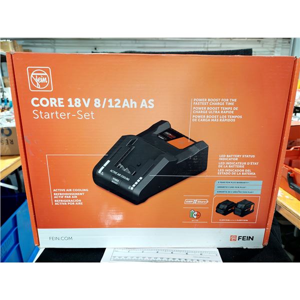 ENSEMBLE DE DÉPART FEIN INCLUANT 2 BATTERIES ET UN CHARGEUR