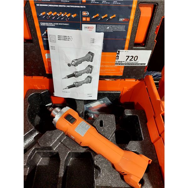 MEULEUSE DROITE SANS FIL FEIN AGSZ 18-280 BL AS, 18 V, 9 000 À 28 000 TR/MIN, SANS BATTERIE