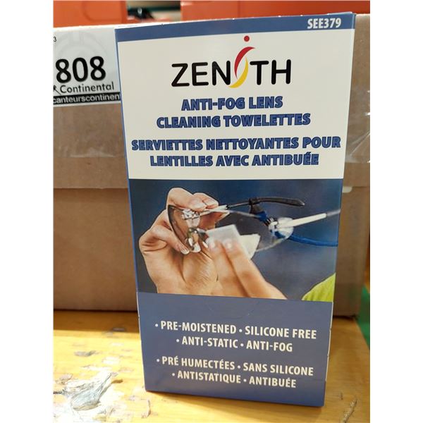 BOÎTE DE SERVIETTES NETTOYANTES ANTIBUÉE POUR LENTILLES ZENITH