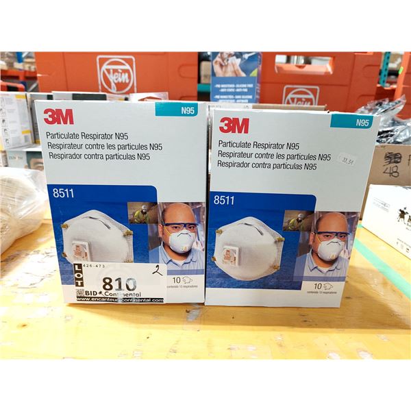 BOÎTE DE RESPIRATEURS CONTRE LES PARTICULES 3M N95