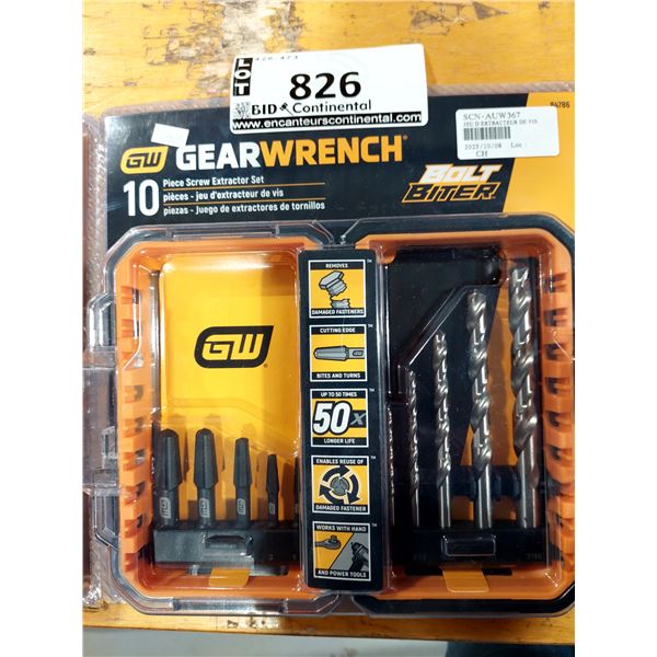 JEU D’EXTRACTEURS DE VIS 10 PIÈCES GEARWRENCH