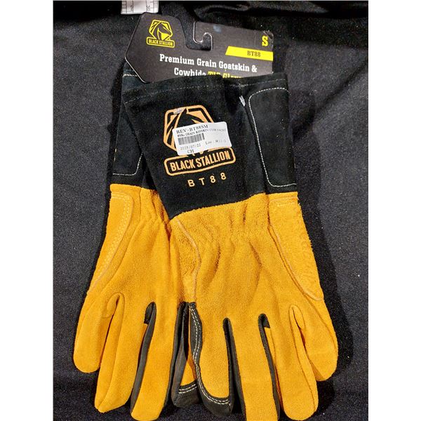 PAIRE DE GANTS EN CUIR BLACK STALLION, GRANDEUR SMALL