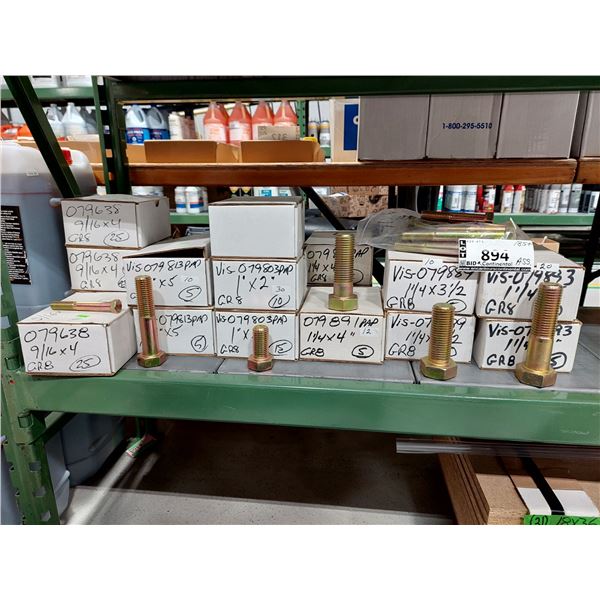 LOT DE 185+ BOULONS ASSORTIS
