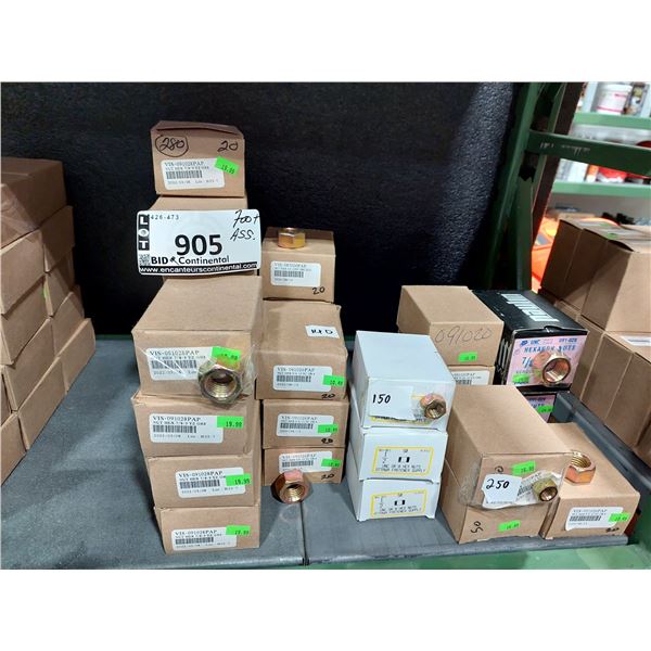 LOT DE 700+ ÉCROUS ASSORTIS