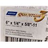 Image 2 : MEULE NORTON QUANTUM 3 POUR ACIER ET ACIER INOXYDABLE, 6 PO X 1/4 PO X 5/8-11