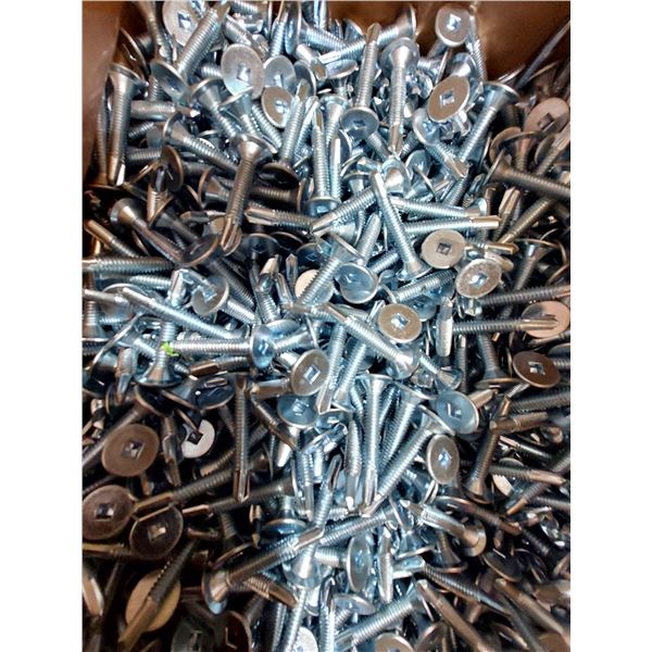 LOT DE 1300 + VIS AUTOPERCEUSES TÊTE GAUFRÉE PRISE CARRÉE #3 PT. #12-24 X 1-1/2", EVOLUTION WHS-1224