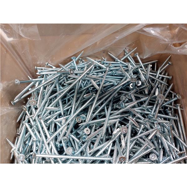 LOT DE 550 + VIS À BOIS TÊTE PLATE PRISE CARRÉE #2 FILET TWINFAST #10 X 4", 10400SWSZFR, ZINGUÉES