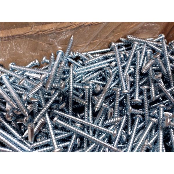 LOT DE 1500 VIS AUTOTARAUDEUSES TÊTE CYLINDRIQUE BOMBÉE PRISE CARRÉE #3 #12 X 2-1/2", 12250STSZAAPR,