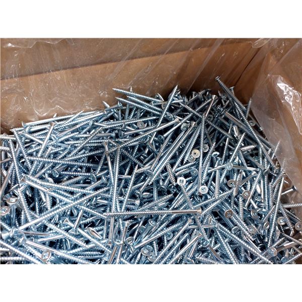 BOÏTE DE 1500 VIS À BOIS TÊTE PLATE PRISE CARRÉE #2 FILET TWINFAST #8 X 3", 8300SWSZFR, ZINGUÉES