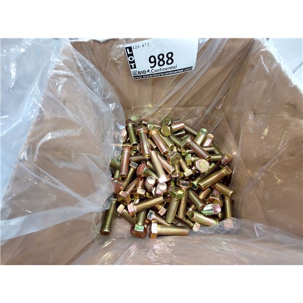 LOT DE 90 BOULONS À TÊTE HEXAGONALE GRADE 8 FILET COMPLET, 3/4-10 X 2-1/2", 75102508CSY, LINDFAST, Z
