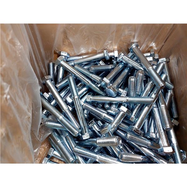 BOÏTE DE 150 BOULONS À TÊTE HEXAGONALE GRADE 5, 1/2-13 X 4", 50134005CSZ, LINDFAST, ZINGUÉS (ZINC CL