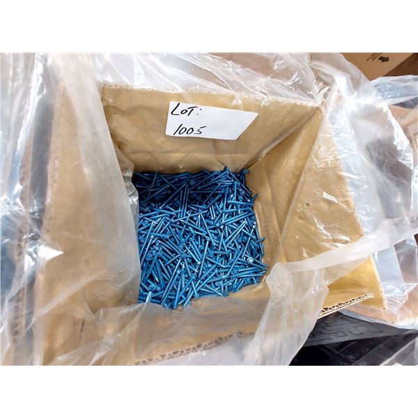 LOT DE 1250 + VIS À BÉTON TÊTE HEXAGONALE À RONDELLE FENDUE, 1/4-14 X 2-3/4", 14275SCRH, REVÊTEMENT 