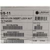 Image 3 : BOÏTE DE 325 ÉCROUS AUTOFREINÉS GRADE 8 À INSERT NYLON, 5/8-11, 63118LNYNI, LINDFAST, ZINGUÉS JAUNE