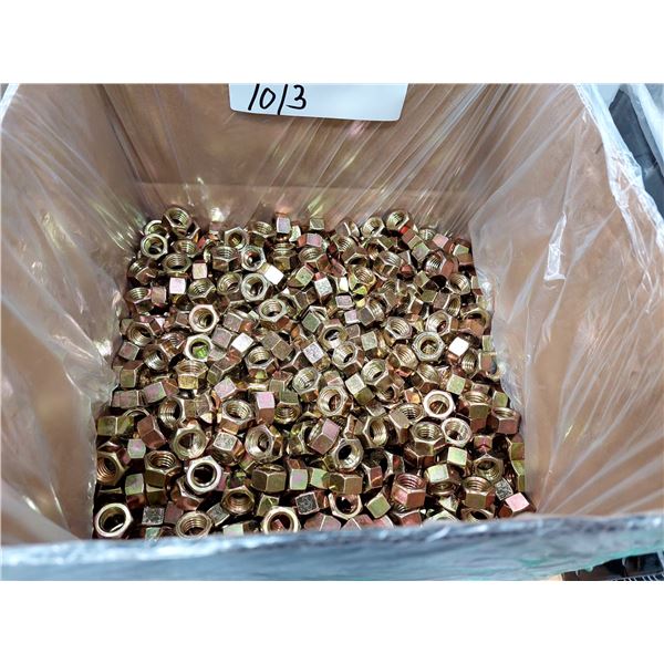 LOT DE 1000 ÉCROUS HEX GRADE 8, 1/2-13, ZINGUÉS JAUNE
