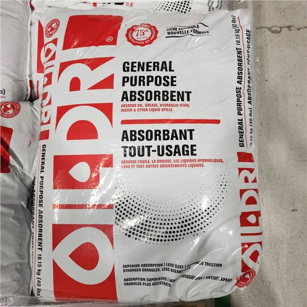ABSORBANT TOUT USAGE, 18 KG / 40 LBS