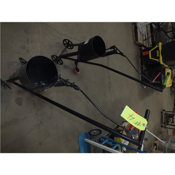 Two Asphalt Pour Pots