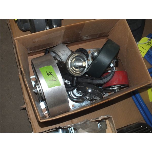 Box Of Assorted Latches & Box of Assorted Wheels