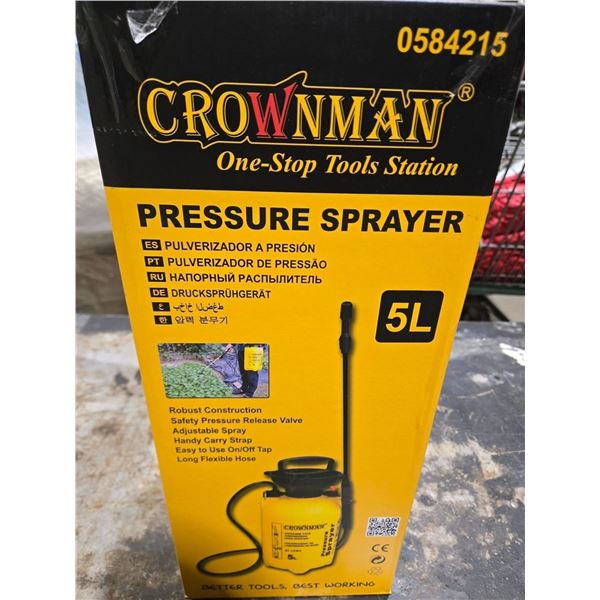 Crownman 5 Liter Pressure Sprayer