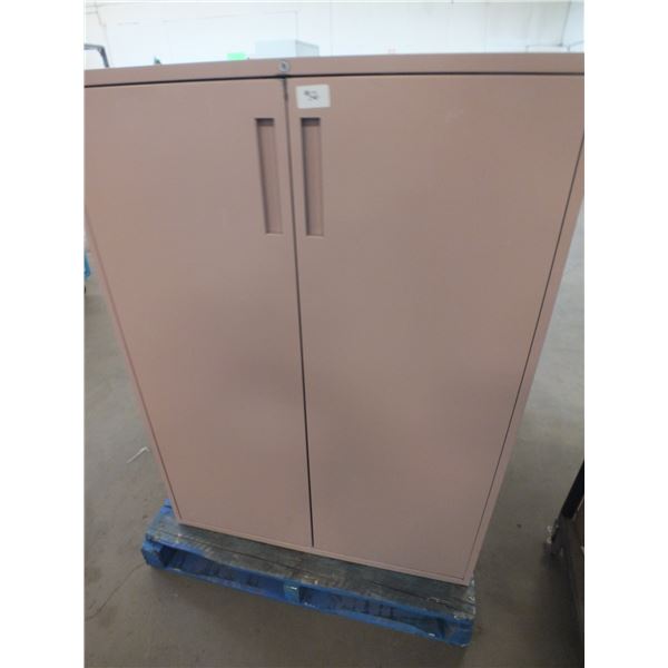 Two 2 Door Metal Cabinets