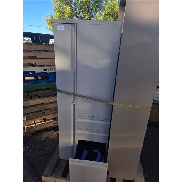 Bookshelf & Metal Cabinet