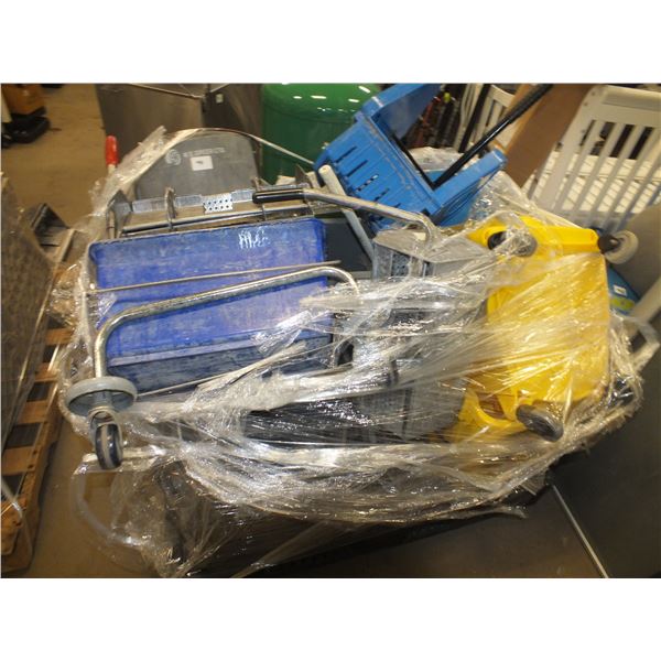 Pallet Of assorted Mop Pails & Parts