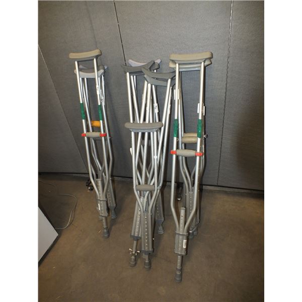 7 Sets Of Crutches