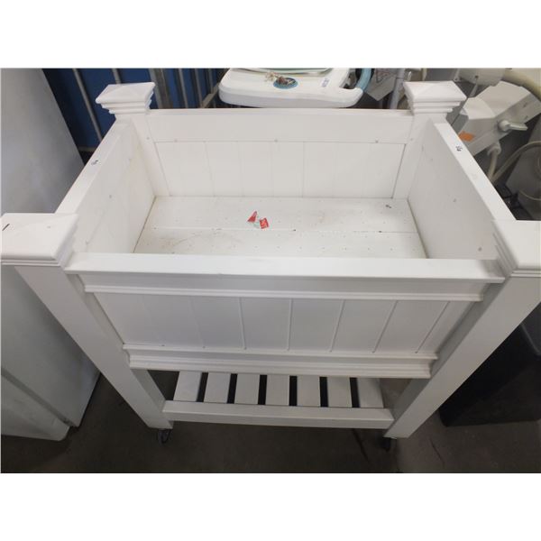 Plastic Planter On Wheels