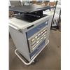 Image 1 : Double Sided Storage Cart w/ Desk Riser