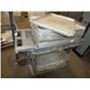Image 1 : Plastic Cart On Wheels w/ 48 Baker trays