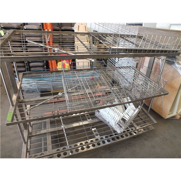 Stainless Steel Rack On Wheels