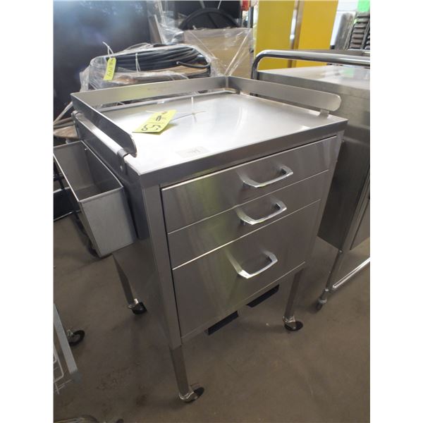 3 Drawer Stainless steel Cart