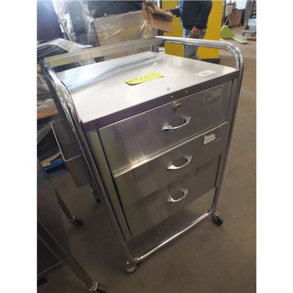 3 Drawer Stainless steel Cart