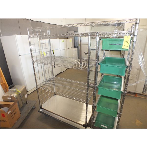 Stainless Steel Storage Rack On Wheels