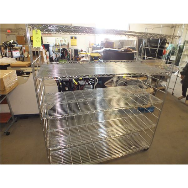 Stainless Steel Storage Rack On Wheels