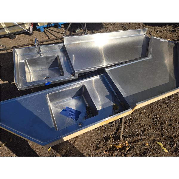 Two Stainless Steel Sink Counter Tops