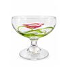 Image 3 : 6 Swirl Stemmed Glass Dessert Coupes With Coloured Accents